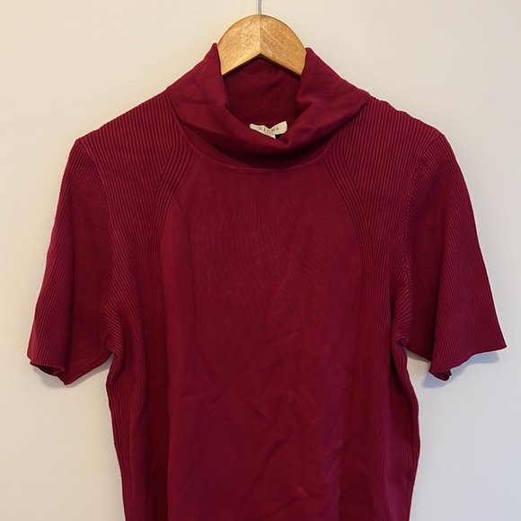 Short-Sleeved Turtleneck Sweater - Laura Plus - Picture 1 of 7